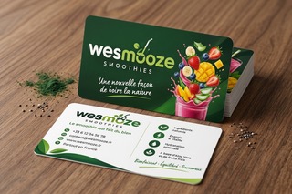 Carte de visite Wesmooze — une nouvelle façon de boire la nature