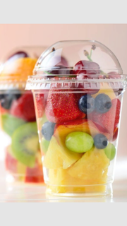 Détail de la machine Wesmooze Kiosk avec fruits frais